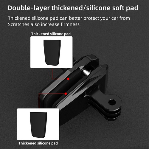 Motorcycle Windshield Clip Aluminum Alloy Mount for GoPro13/Insta360X3/DJI - Picture 10 of 15