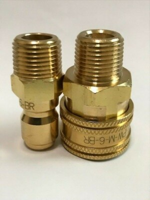 #ad 3 8 Pressure Washer Adapter Set Quick Connect 3 8 Male Threading Set $14.99