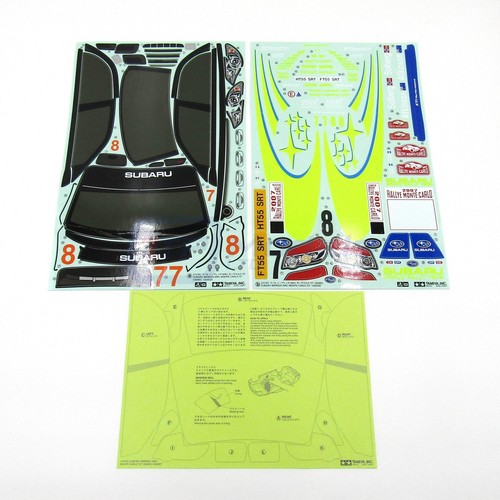Tamiya 58390 Impreza WRC Monte Carlo '07/TT01, 9495513/19495513 Decals/Sticker