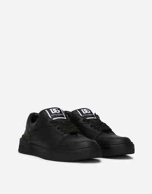 【DOLCE&GABBANA】 ニューローマ ミッドトップ ナッパカーフスキン Dolce & Gabbana Black Calfskin Nappa New Roma Sneakers | eBay