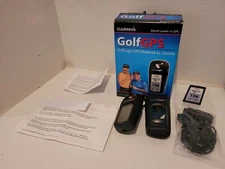 Garmin Golf Logic Golf GPS/Rangefinder w/case, belt clip, cord-2010-In box-Works