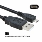 5ft USB Charging Data Cable Cord for SanDisk 8GB Clip Jam MP3 Player FM Radio