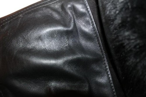 Vintage Valentino Black Suede Shearling Lamb Wool Leather Jacket Size XL - Picture 9 of 11