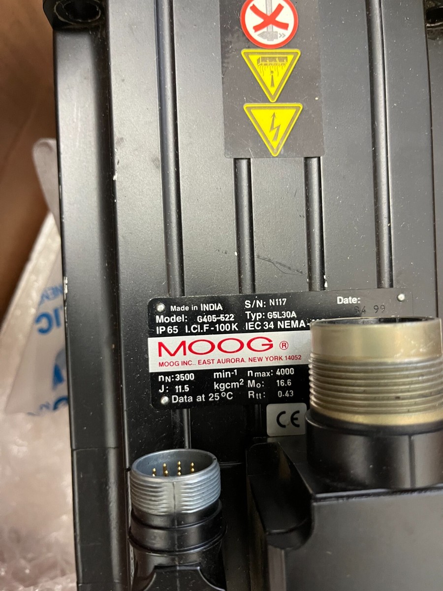 Moog Brushless Servo G400 Series G405-522 G5L30A** PRISTINE