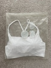 Sweaty Betty Padded Foundation Seemless Yoga Bra White, Size S