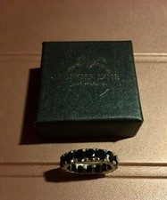 55 Carats Black Onyx Gemstone / Sterling Silver / New / Size 6