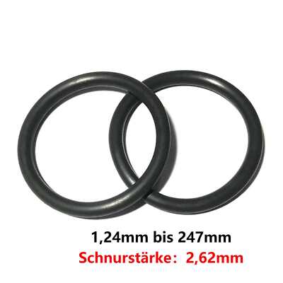 O-Ring Innen Ø 1,24 - 247 mm x Schnurstärke 2,62 mm NBR 70 Dichtring O Ring