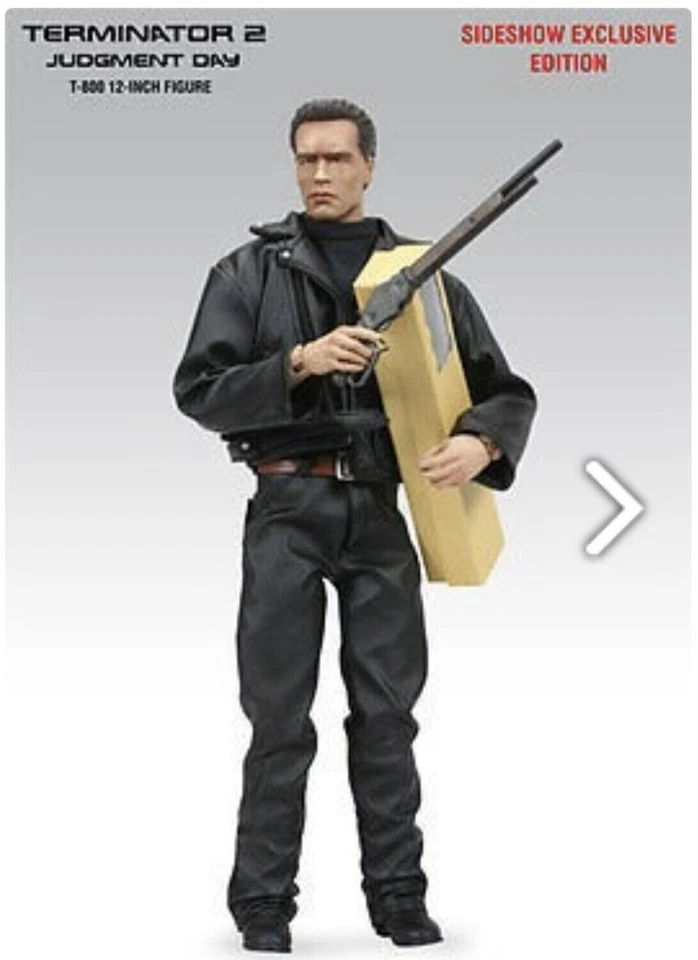 Sideshow Terminator 2 T2 T-800 Exclusive Ver 12"Figure NEW Arnold Schwarzenegger - Image 2 of 4