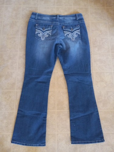 Natural Reflections Womens Jeans 14 Boot Cut Stretch Dark Wash - Bild 3 von 3