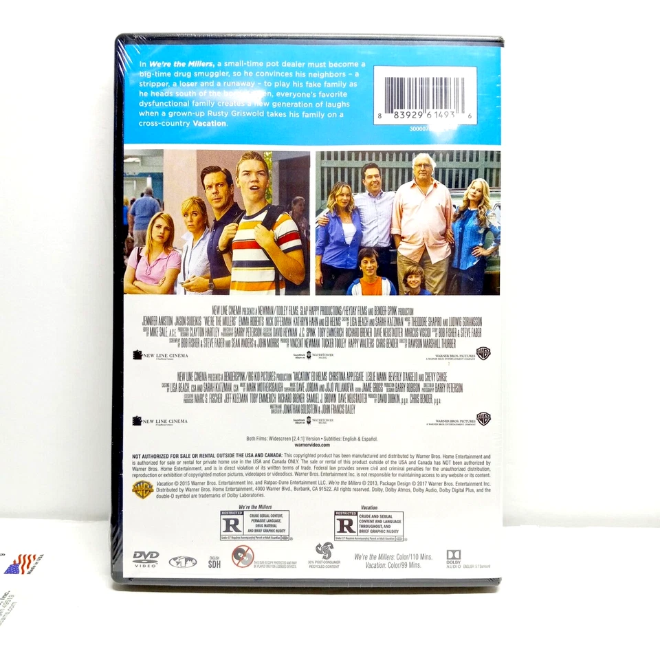 We're The Millers/ Vacation (DVD) 2 Film Collection New Line Cinema (New Sealed) - Image 2 of 2