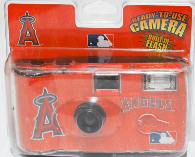 Los Angeles Angels Disposable Camera 27 Exposures Built-In Flash MLB Team Logo