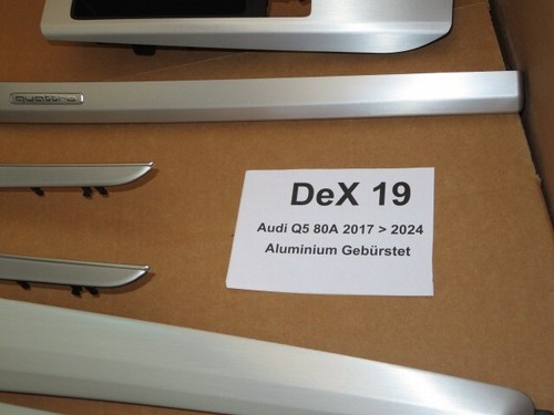Audi Q5 SQ5 80A FY Alu Gebürstet Aluminium Brush Dekor Einlagen Elemente Cockpit - Bild 8 von 18