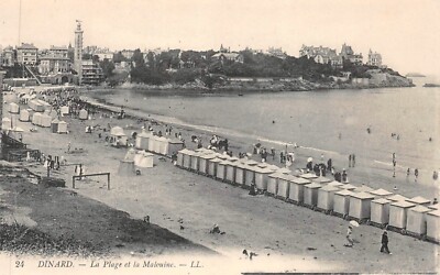 Dinard - DINARD - L'heure du bain, vue prise du Hall du Crystal-Hôtel