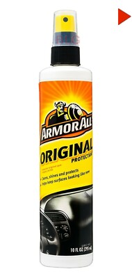 Armor ALL ORIGINAL PROTECTANT Shine Protect Rubber Leather Vinyl Plastic 10 oz