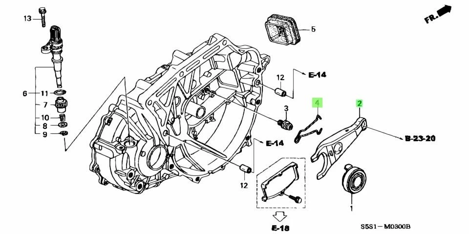 Horquilla de liberación de embrague OEM Honda Civic Acura Integra, juego de 2 resortes genuinos nuevos Foto 2 de 2