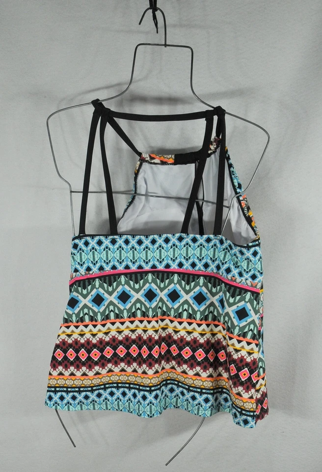 Tankini South Point Mujer Talla Grande 20W Dos Piezas Negro Multicolor Nuevo Con Etiquetas Foto 2 de 4
