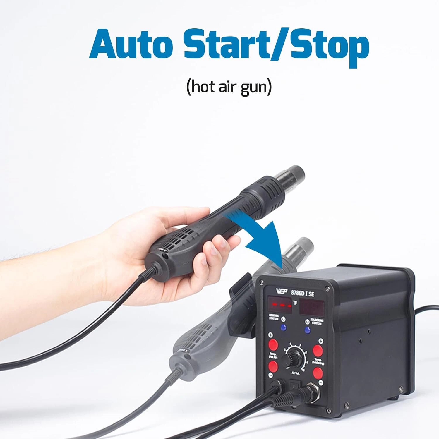 WEP 8786D-ISE Hot Air Gun Standby Mode