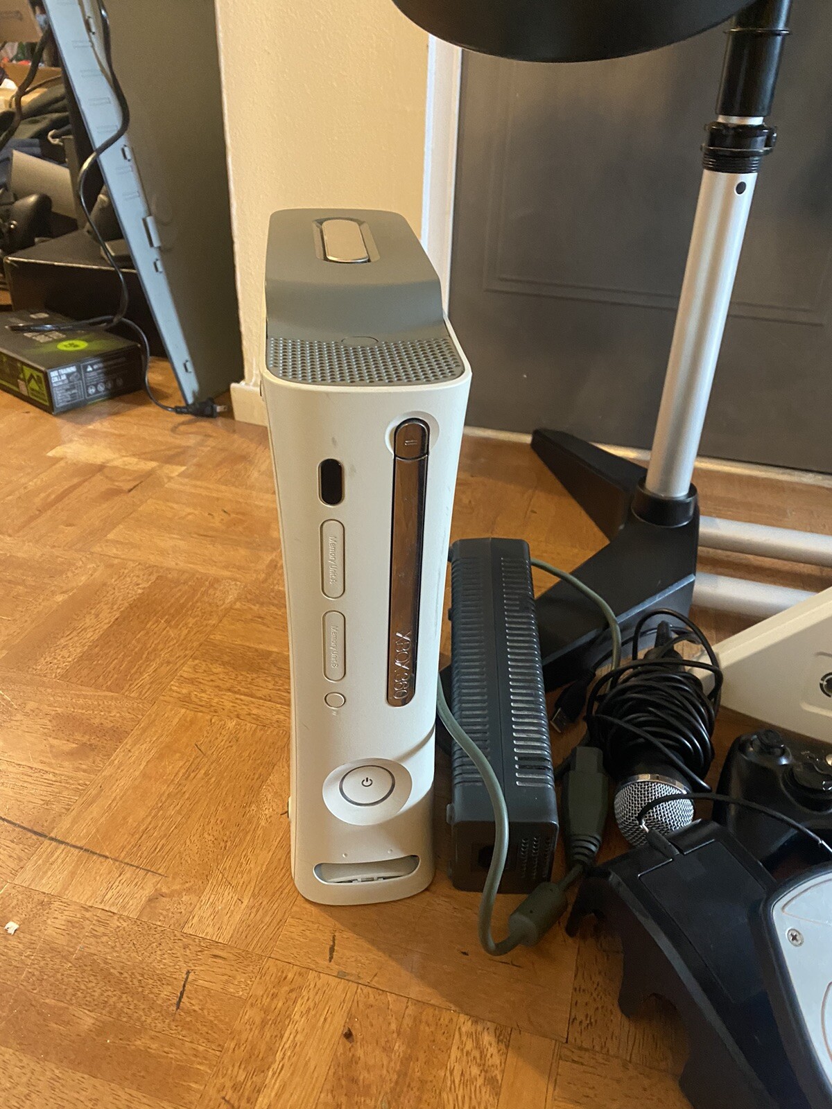 Xbox 360 Rock Band Bundle Kit With Guitars, Drums, Pedal, Mic, Tested Works eBay