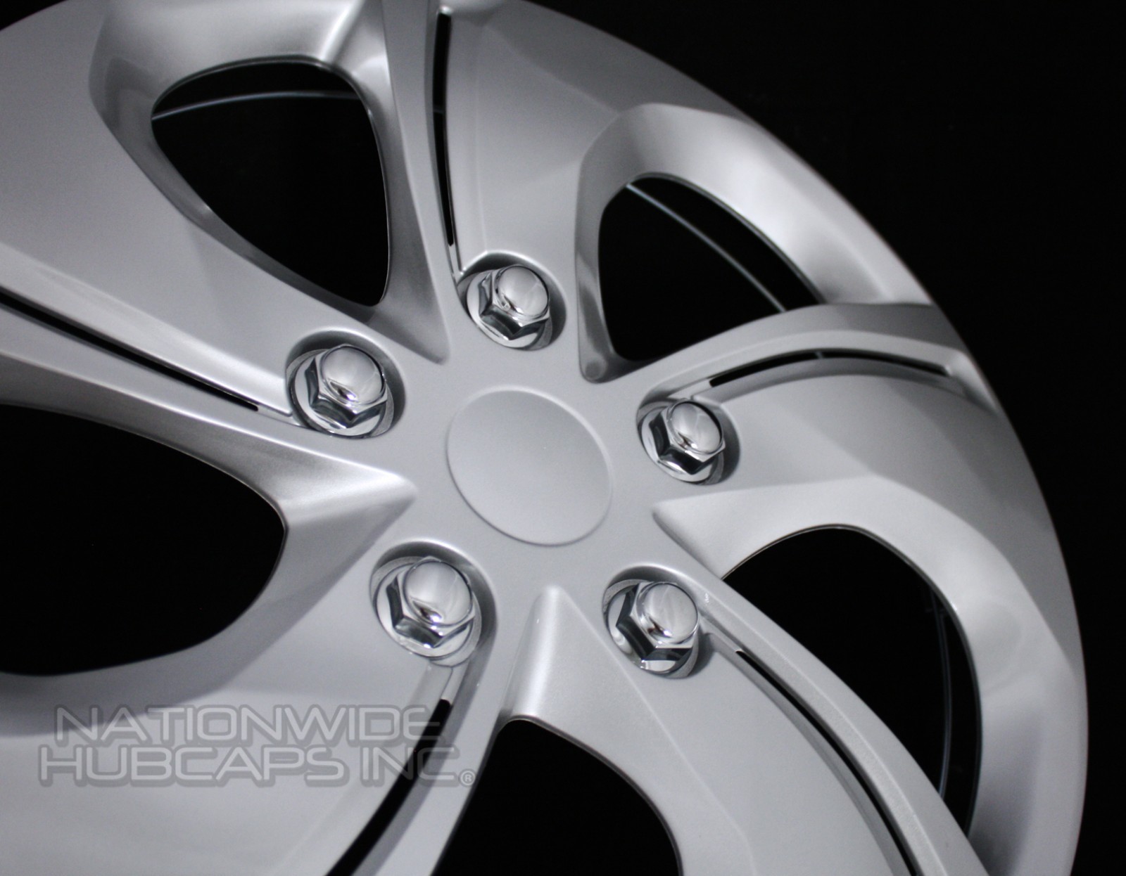 15" Set of 4 Wheel Covers Snap On 5 Spoke Full Hub Caps fit R15 Tire