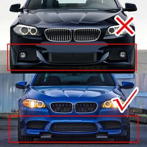 Fits BMW F10 M5 2011~2017 Carbon Fiber Front Bumper Corner Splitter Spoiler Lip - Picture 4 of 8