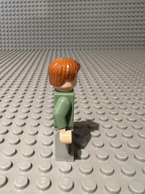 LEGO Harry Potter Arthur Weasley Minifigure Hp089 Sand Green Jacket From 4840