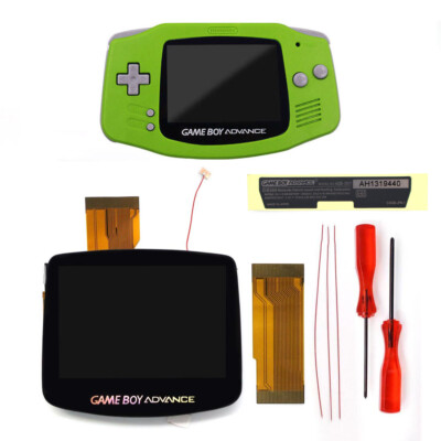 GBA V5 IPS Laminated LCD Screen Backlight Kits+Pre-cut Shell for GameBoy Advance