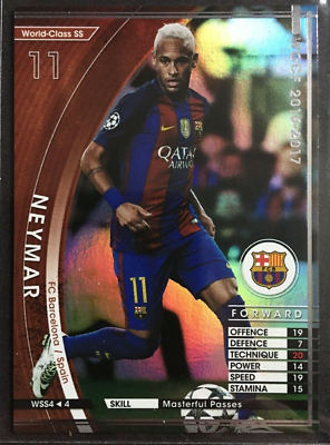 2016-17 Panini SEGA WCCF World Class Neymar Barcelona refractor