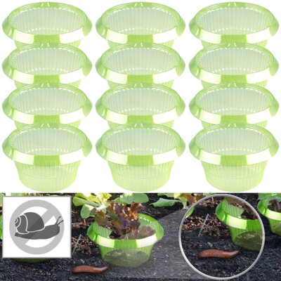 Royal Gardineer 12er-Set Schneckenschutzringe ohne Gift und Chemie