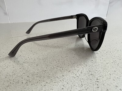 Gucci GG0081SK 002 Cat Eye Sunglasses, Black- Grey Lens Gucci GG0081SK-002 145mm Sunglasses with Black Cat Eye Frame  main image 3
