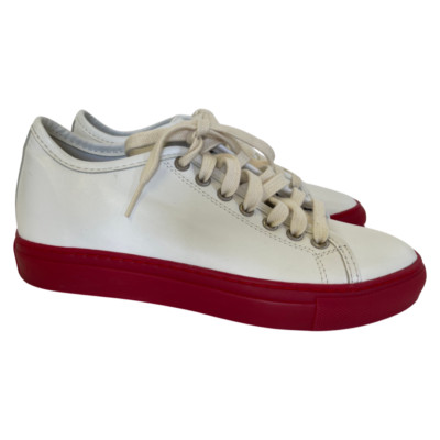 Sofie D'hoore White Contrast Heel Sneaker - EU 36,5 | UK 4 | US 6