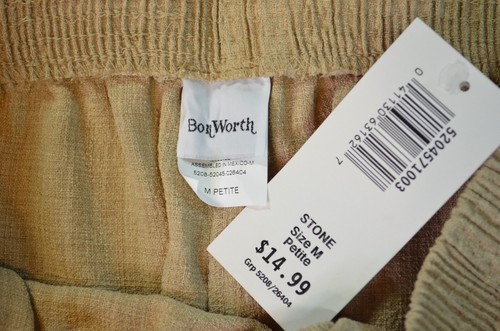 Bon Worth Women's PM Beige Floral 3-piece set Tank Blouse, Crop Bermuda Pant NWT - Picture 24 of 24