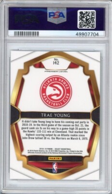 2018 Select #182 Trae Young RC PSA 10 Gem Hawks | eBay
