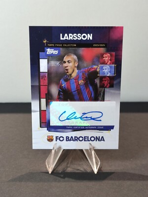 2023-24 Topps Fc Barcelona Focus Henrik Larsson Auto | eBay