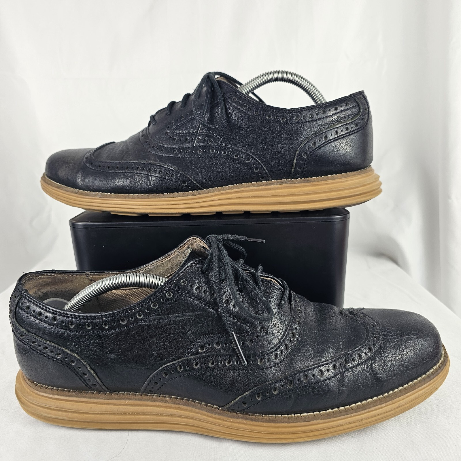 SAOLA Scarpe uomo Cole Haan Original Grand 10M nere marroni Oxford pelle scarpe casual