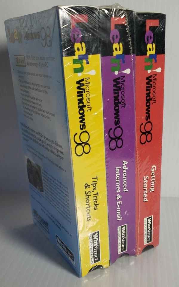Learn Microsoft Windows 98 Sealed  / 1998 VHS - Getting Started VHS 2000 - Image 2 of 4