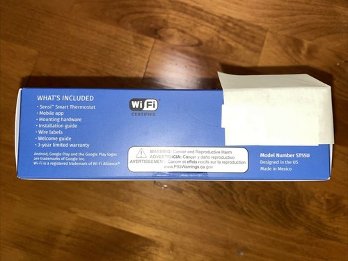 SAVE 23% on UTILITIES: NEW, SEALED Emerson,Sensi Wi-Fi Smart Thermostat ST55U - Picture 7 of 9