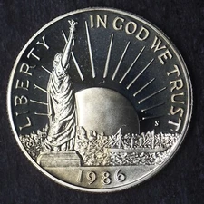 1986-S Proof "Toned" Statue of Liberty Modern Commemorative Half Dollar 50C