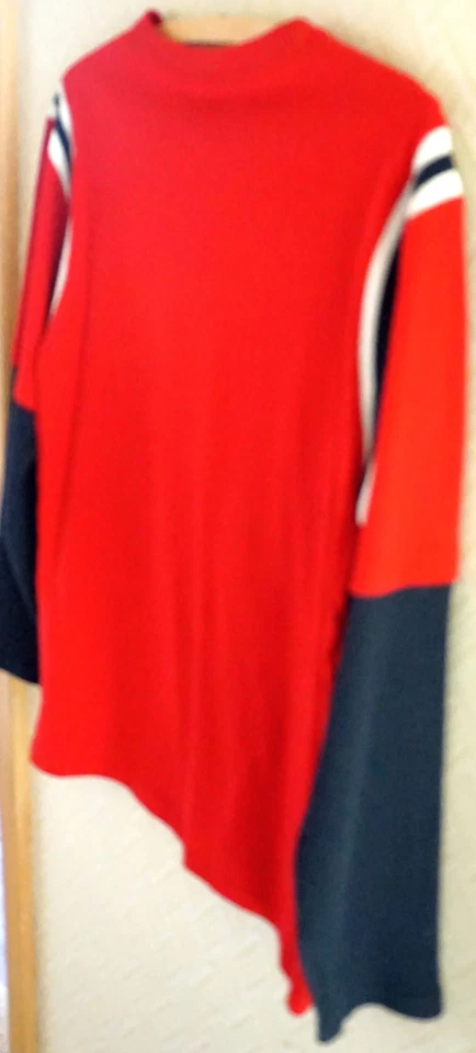 CAMISA DE ALGODÓN EN CAPAS ROJA/AZUL MARINO NUEVA CON ETIQUETAS FADED GLORY STATE CHAMPS PARA NIÑOS TALLA XL 14/16 Foto 4 de 4