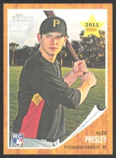 2011 Topps Heritage Alex Presley Rookie Pittsburgh Pirates #86