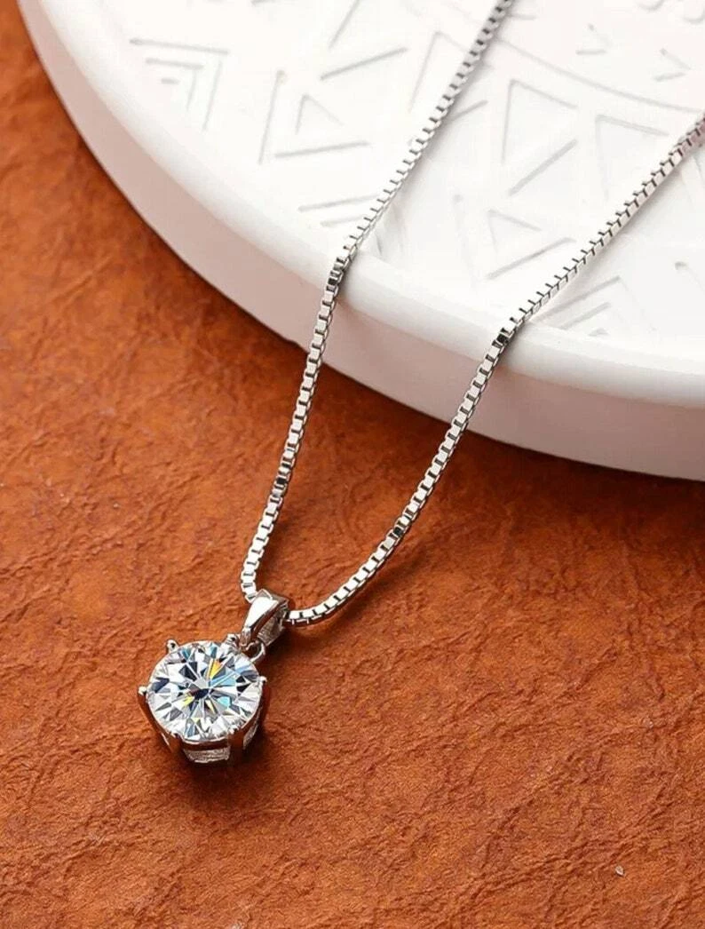 Silver store wedding necklace