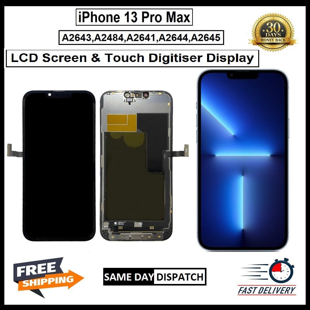 Écran LCD Pour IPhone 13 Pro Max – Assemblage Tactile Complet InCell Avec Kit De Réparation (noir)