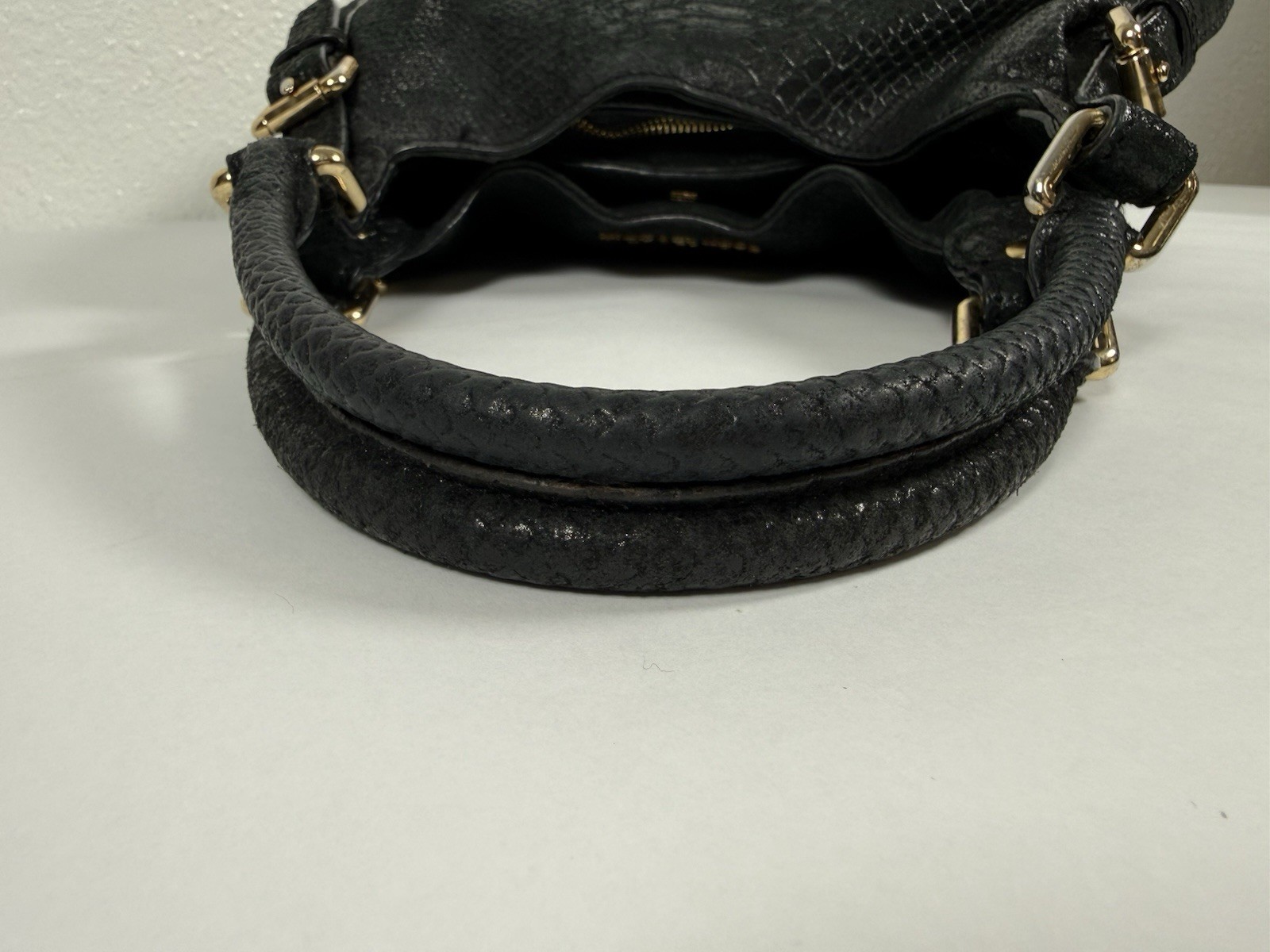 Michael Kors Bedford Black Snakeskin Python Leath… - image 8