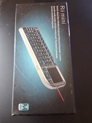 Rii Mini X1 Wireless 2.4GHz Keyboard with Mouse Touchpad - Black