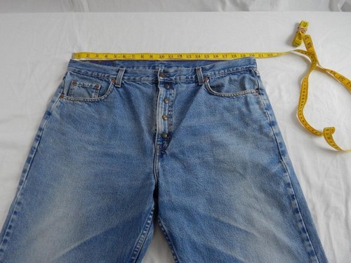 Reworked Levi 615 Jeans Regular Tapered Waist 40 Leg 28 W40 L28 Popper Fly Q6615 - Picture 2 of 11