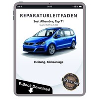 Seat Alhambra 71 2015-2022 Heizung LüFtung Klimaanlage Reparaturanleitung Ebook