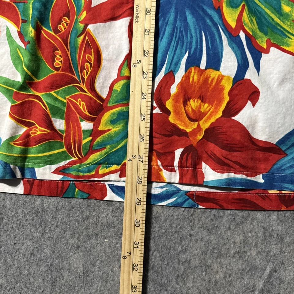 Camisa Hawaiana Hilo Hattie De Colección Para Hombre M Floral Colorida Manga Corta Abotonada Foto 4 de 4