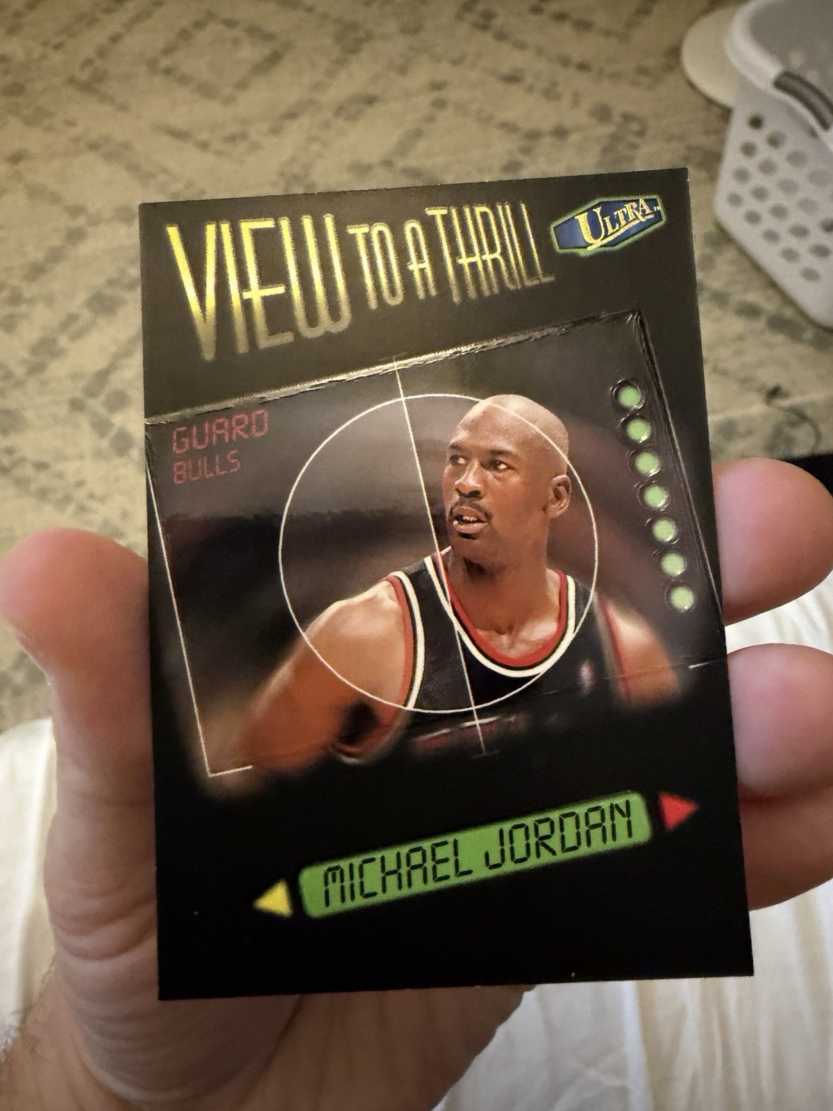 Michael Jordan 1997-98 Fleer Ultra View To A Thrill #1 Insert Chicago Bulls