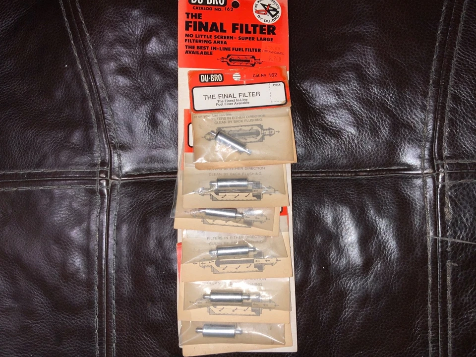 VINTAGE DUBRO #162 FINAL FILTERS CARD OF 6 - Image 4 of 4