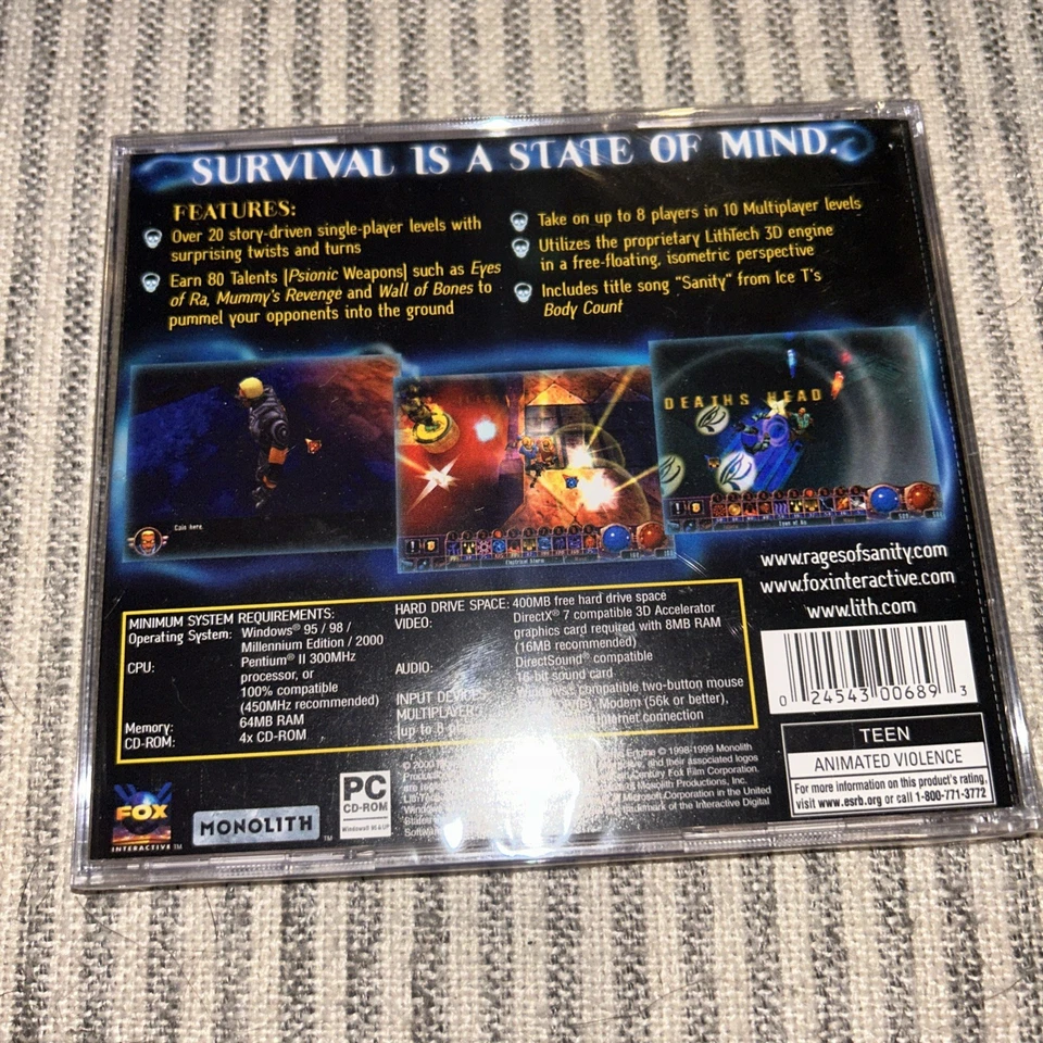 PC VIDEO GAME LOT BUNDLE-7 SEALED-SCHIZM Shogo SANITY Tachyon TAKEDA Starsiege + - Image 3 of 4