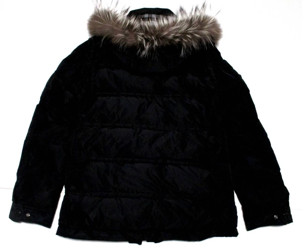 Burberry Black Label Crestbridge Down Jacket Men's M Black 6way with Fur Hood - Image 3 of 4